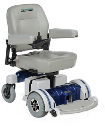 An LX5 power wheelchair from Hoveround